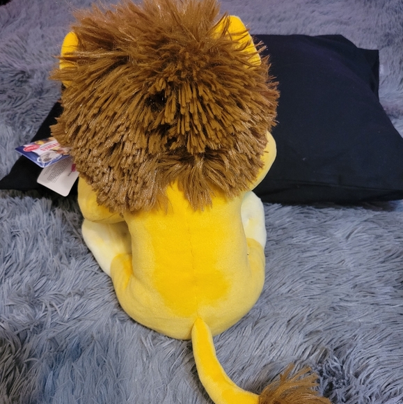Gold & Brown 10 inch plush seated Lion from Carnivores Book by Dan Santat - Picture 7 of 10